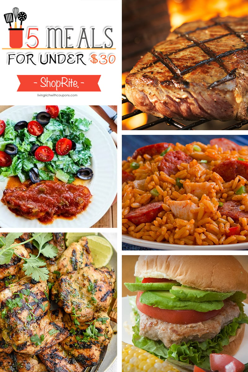 5 Meals for Under $30 at ShopRite