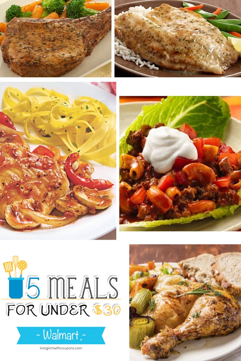 5 Meals for Under $30 at Walmart