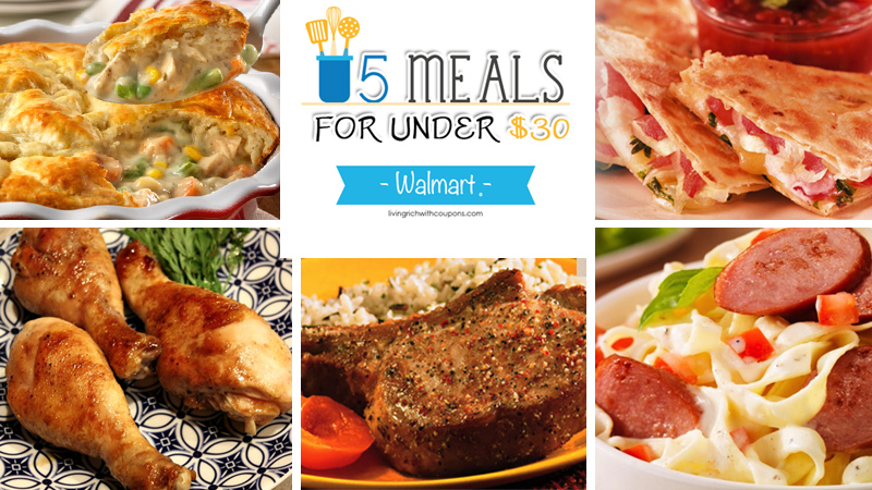 5 Meals for Under $30 at Walmart