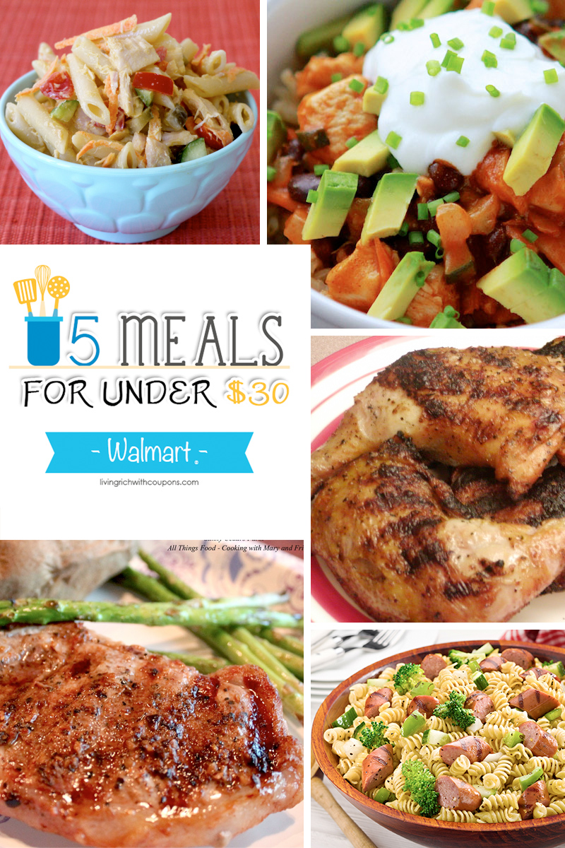 5 Meals for Under $30 at Walmart