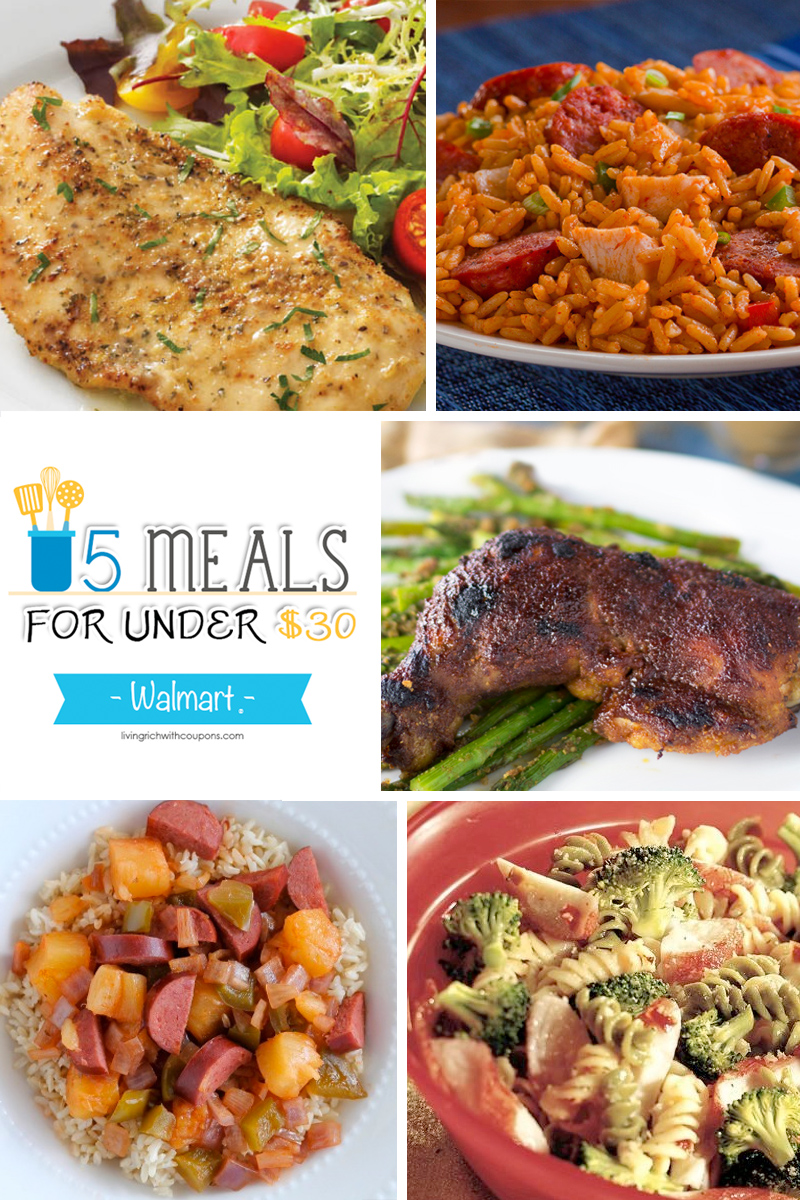 5 Meals for Under $30 at Walmart