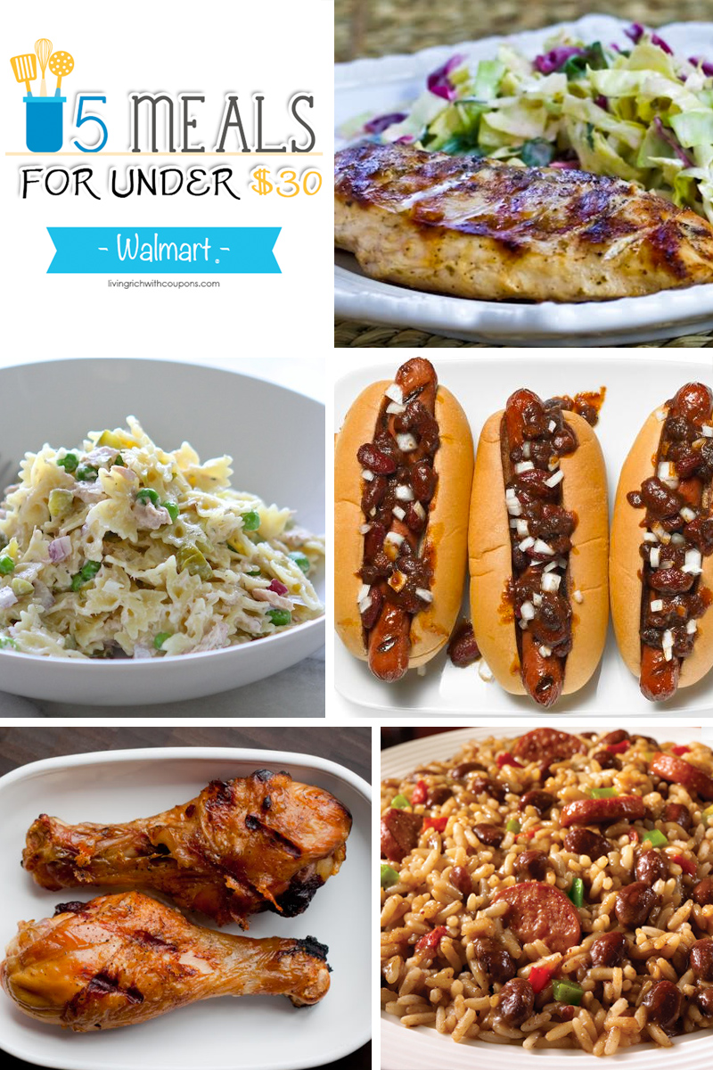 5 Meals for Under $30 at Walmart