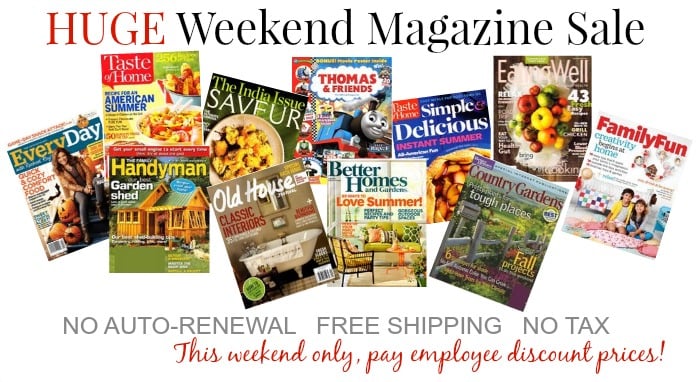 Weekend Magazine Sale