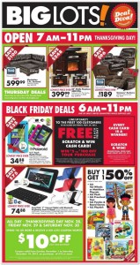 Big Lots Black Friday Ad 2013