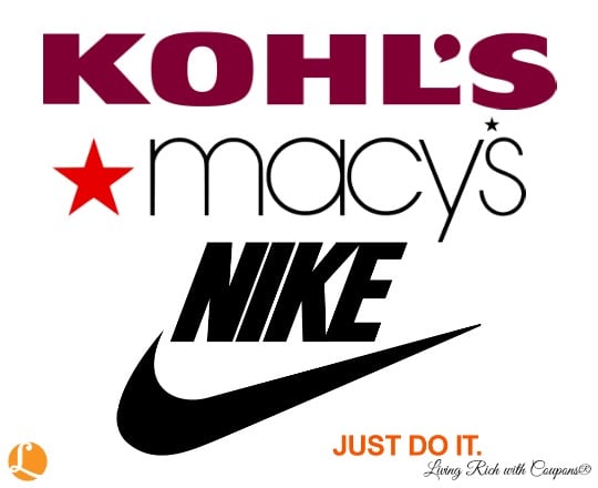 Kohl's, Nike, Macy's Coupon Codes and 