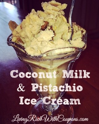 coconut Milk & Pistachio Ice Cream