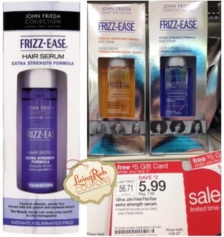 John Frieda Frizz Ease Target Deal