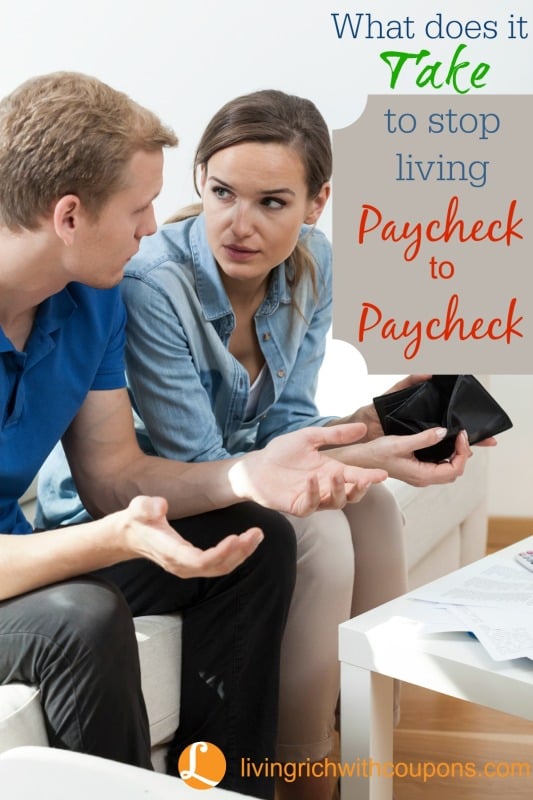 living paycheck to paycheck