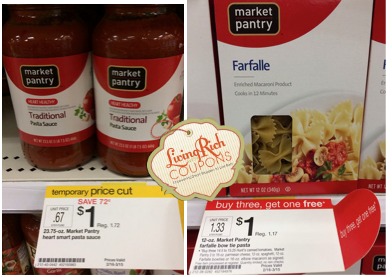 Market Pantry Pasta & Sauce Target Deal