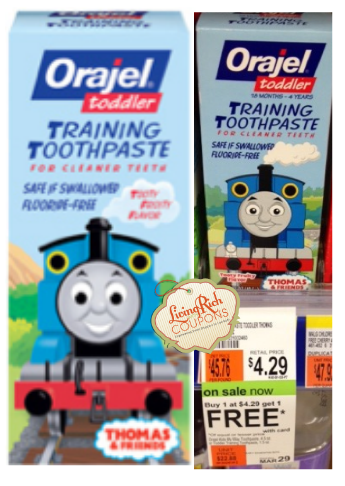 Orajel Toddler Toothpaste Walgreens Deal