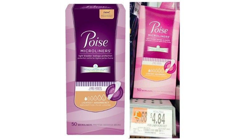 poise microliners Walmart