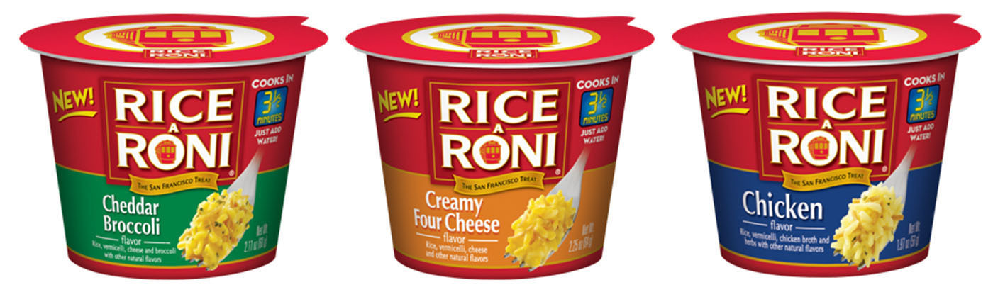 RICE-A-RONI FLAVORED RICE CUPS