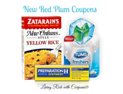 New Red Plum Printable Coupons Tums Zatarains More Living Rich