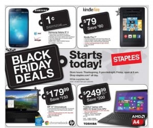 Staples Black Friday Ad 2013