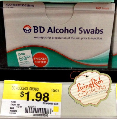 alcohol swabs walmart