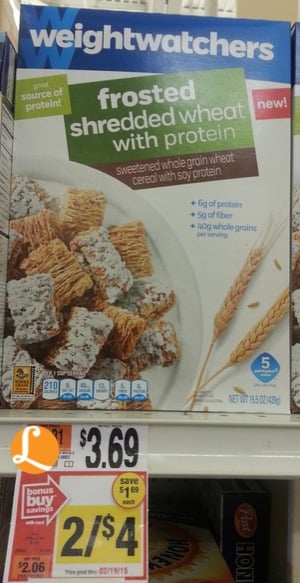 weight watchers cereal