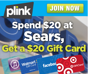 Plink: Free $20 Gift Card with Sears Purchase {New Members Only ...