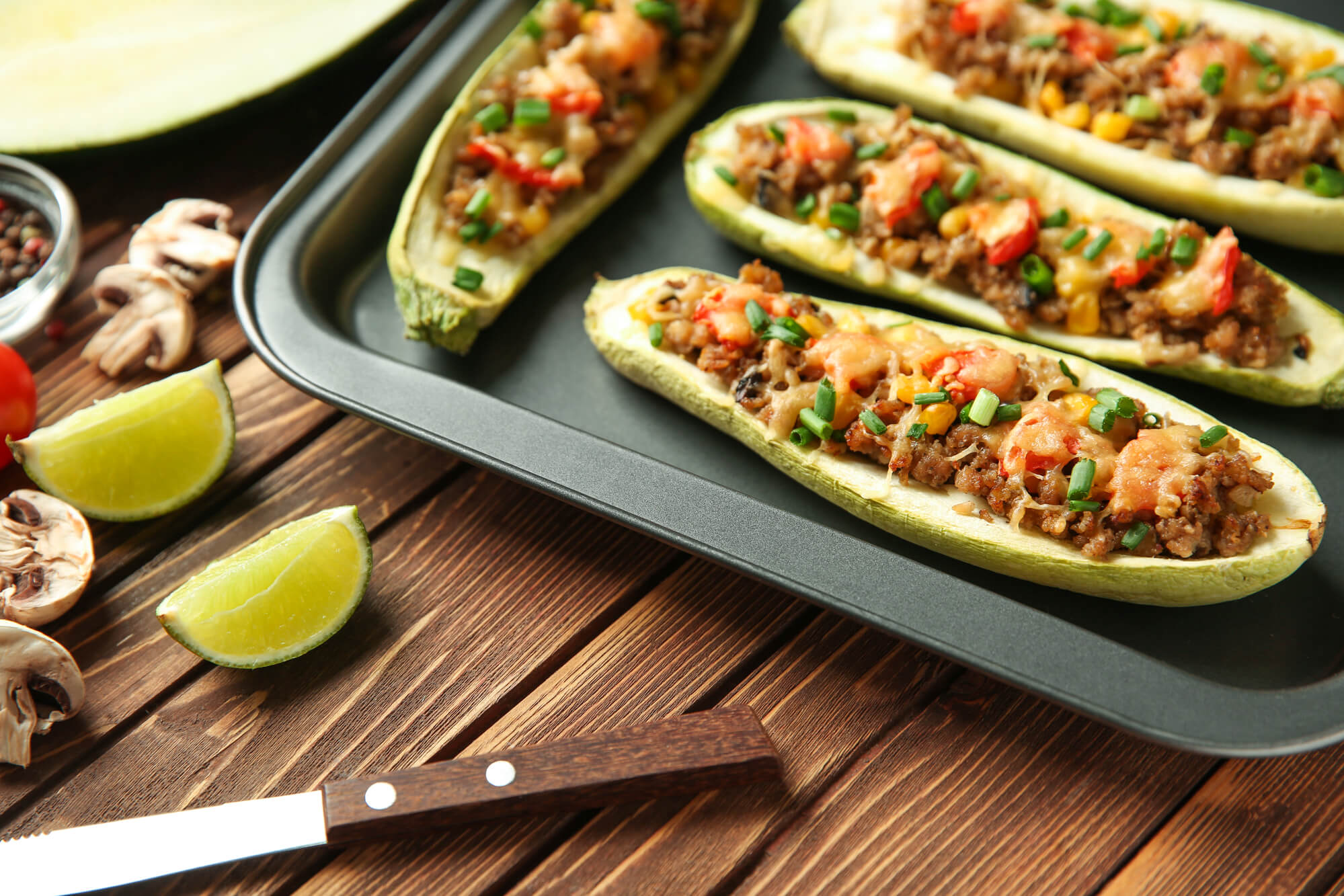 Stuffed Zucchini Boats Recipe | Living Rich With Coupons®