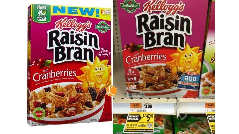 Kellogg's Raisin Bran with Cranberries Cereal Only $0.59 at Pathmark ...