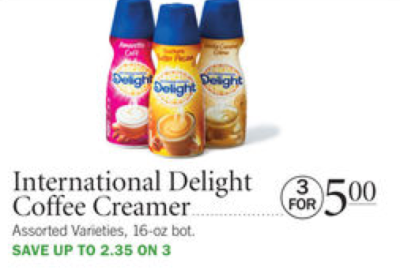 New $1/1 International Delight Coffee Creamer Coupon $0 67 at Publix