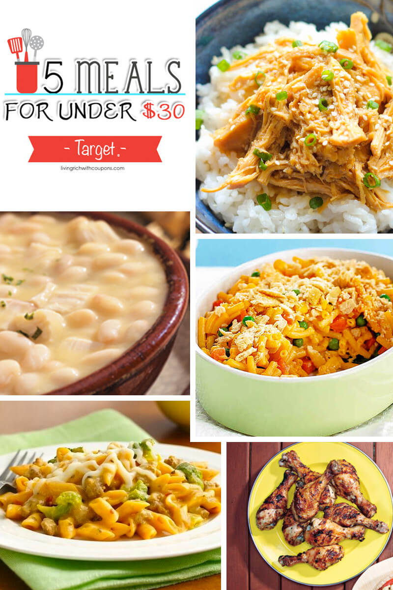 5 Meals for Under $30 at Target – Week ending 10/31/15 | Living Rich ...