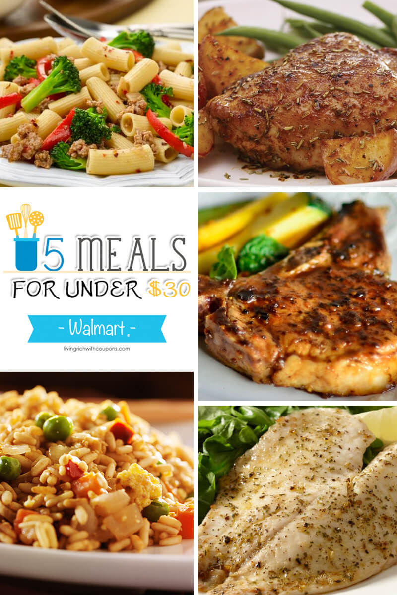 5 Meals for Under $30 at Walmart – Week ending 1/30/16 | Living Rich ...