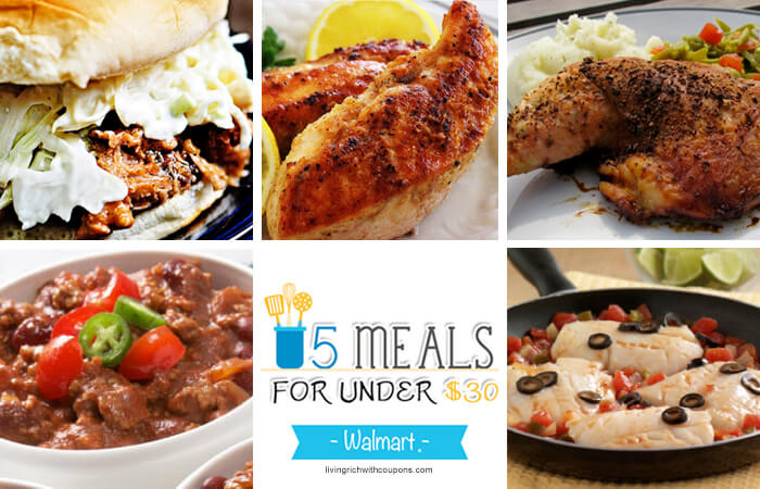 5 Meals for Under $30 at Walmart – Week ending 1/9/16 | Living Rich ...