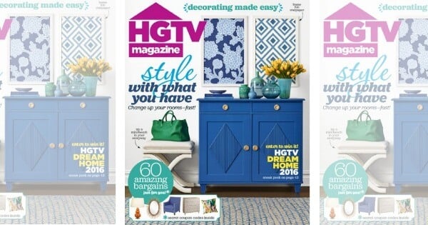 Magazine Deal: HGTV Magazine 2 YEARS for Just $14.99! | Living Rich