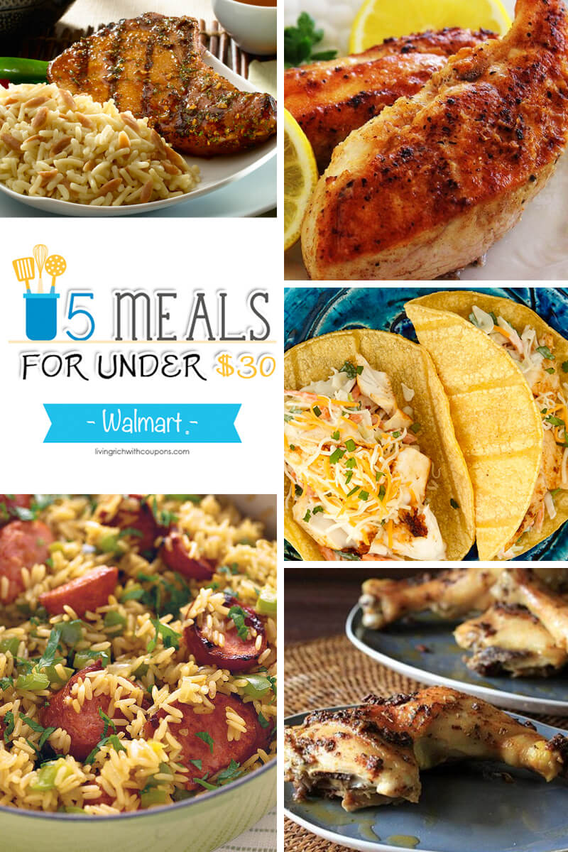 5 Meals for Under $30 at Walmart – Week ending 4/16/16 | Living Rich ...