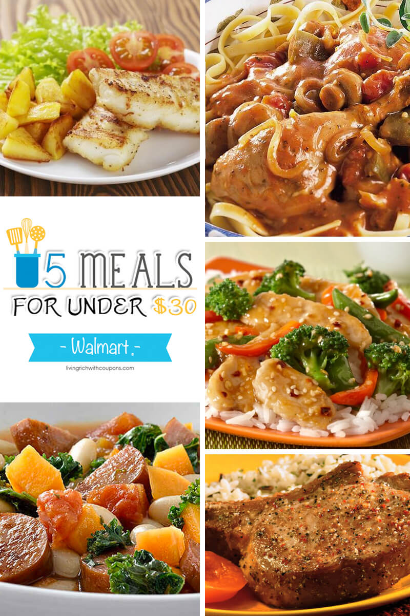 5 Meals for Under $30 at Walmart – Week ending 5/21/16 | Living Rich ...