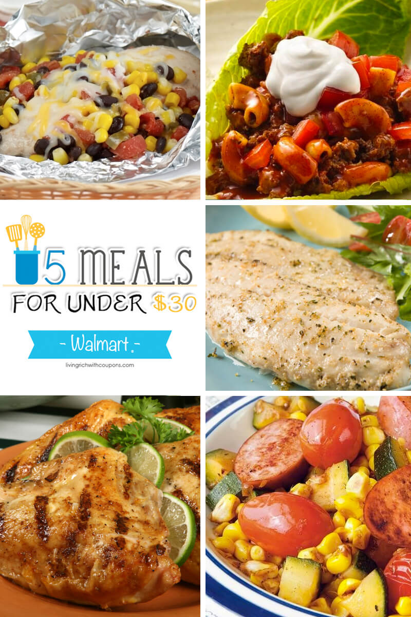 5 Meals for Under $30 at Walmart – Week ending 7/16/16 | Living Rich ...