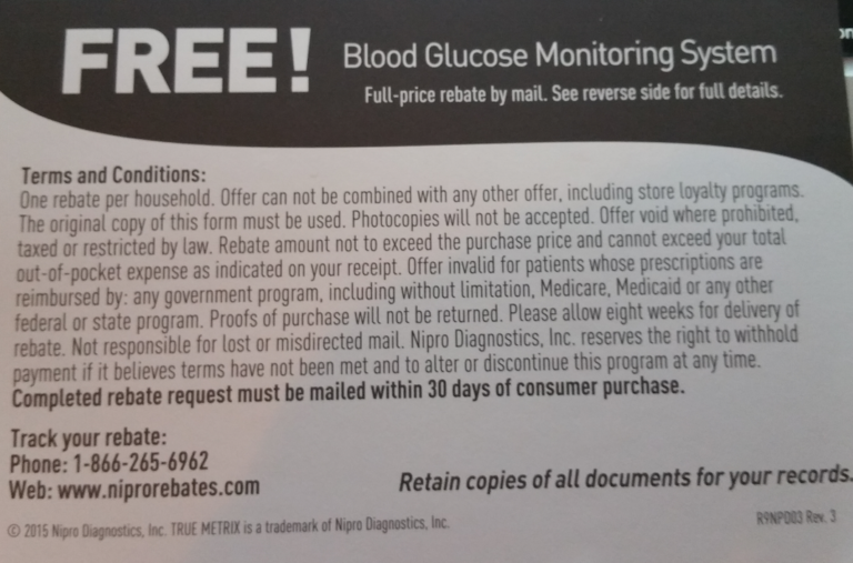 FREE TRUE METRIX AIR Blood Glucose Monitoring System at Rite Aid {MIR