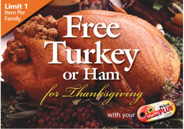 ShopRite FREE Turkey or Ham Holiday Offer Offer is Back! Living Rich