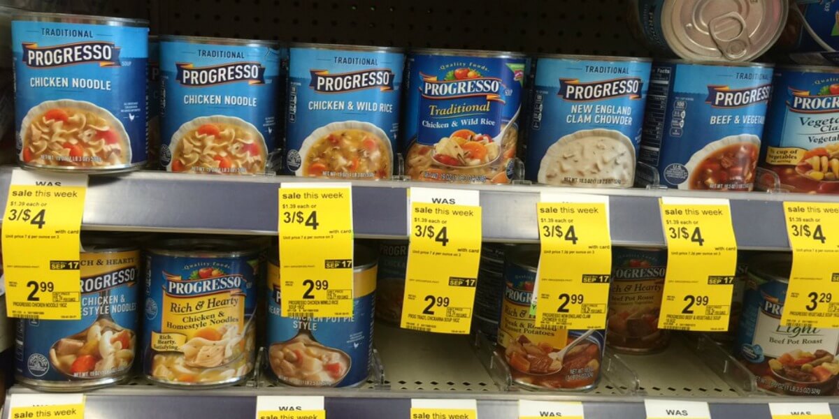 Progresso Soup Cans Just $1 at Walgreens! | Living Rich With Coupons®