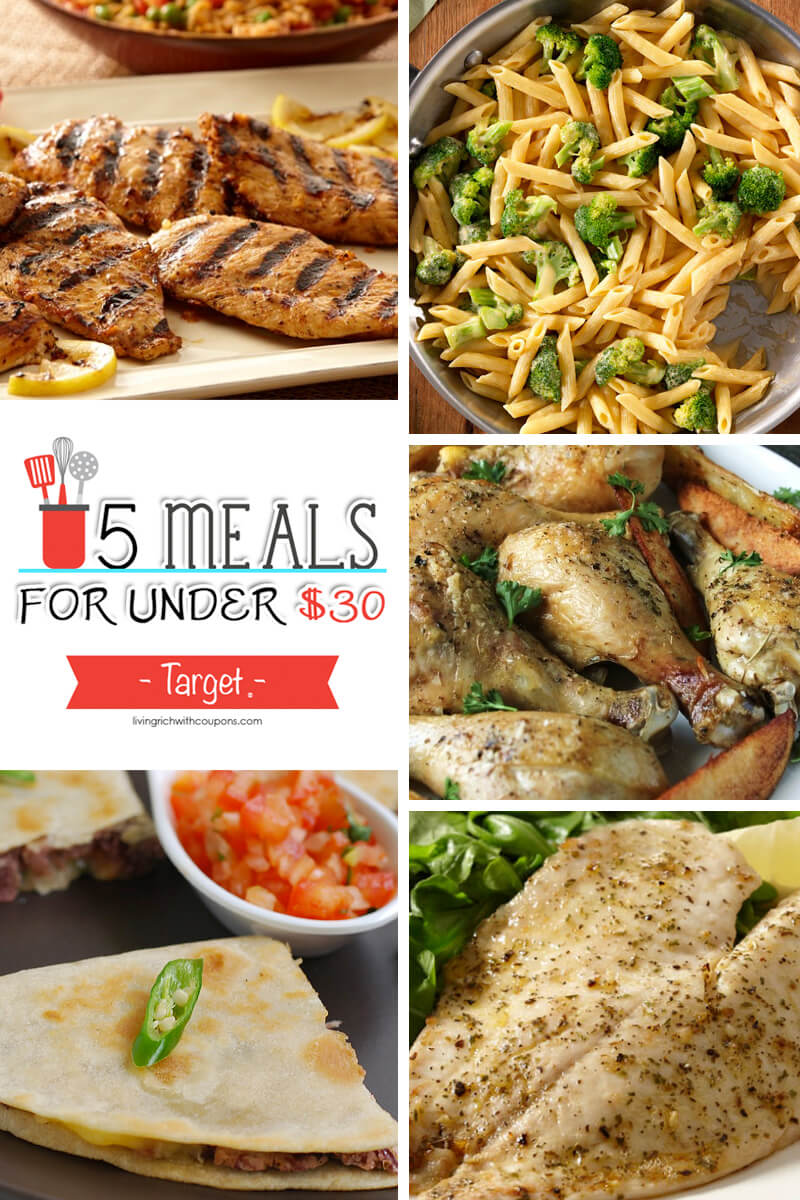 5 Meals for Under $30 at Target – Week ending 12/3/16 | Living Rich ...