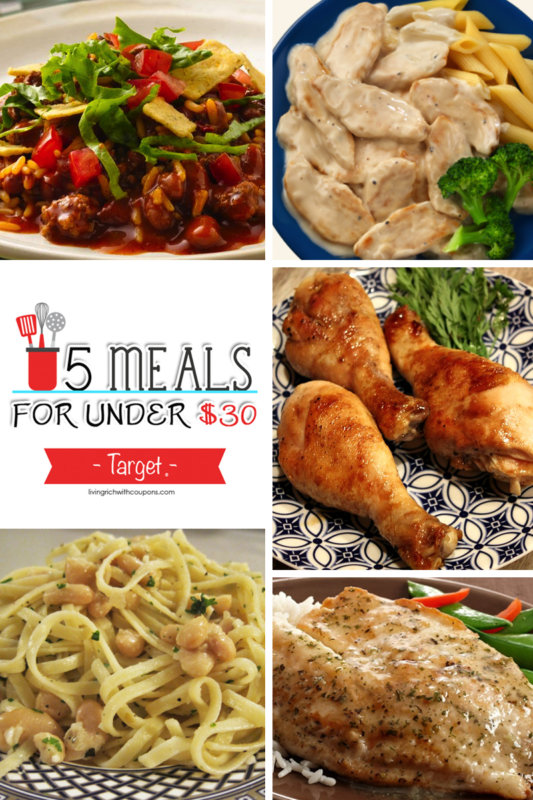 5 Meals for Under $30 at Target – Week ending 1/14/17 | Living Rich ...
