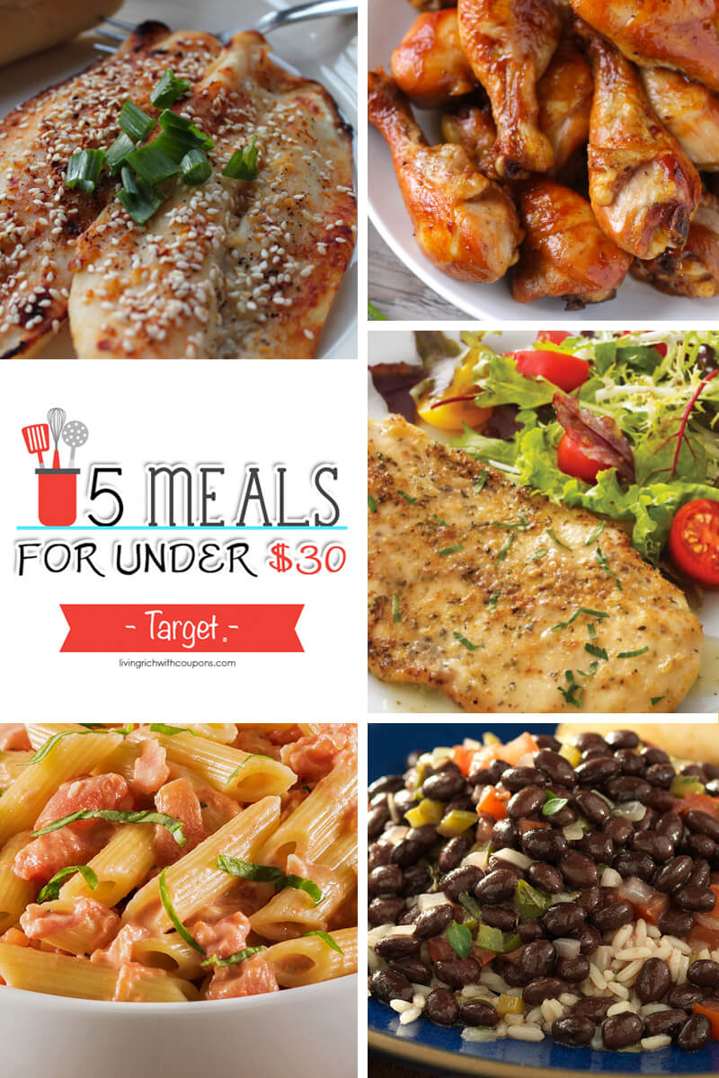 5 Meals for Under $30 at Target – Week ending 1/7/17 | Living Rich With ...