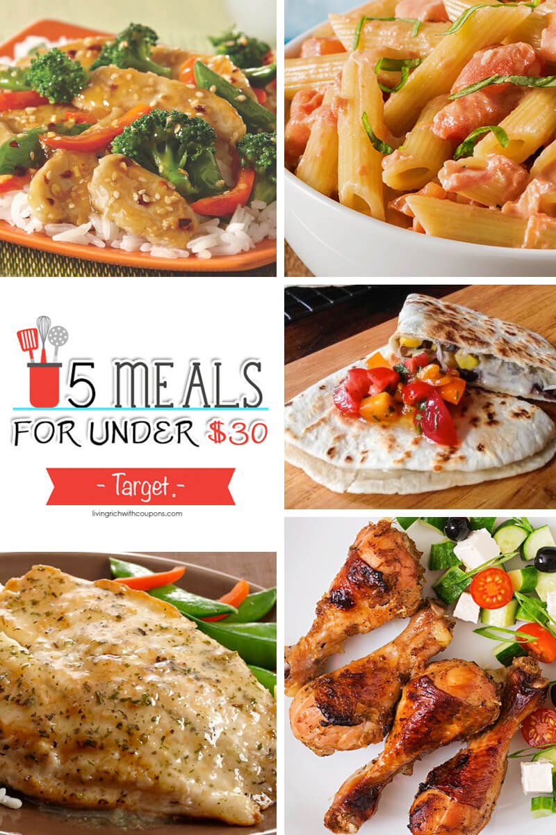 5 Meals for Under $30 at Target – Week ending 3/25/17 | Living Rich ...