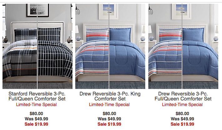 Macy’s: Full-King 3-pc. Reversible Comforter Sets $19.99 (Reg. $80 ...