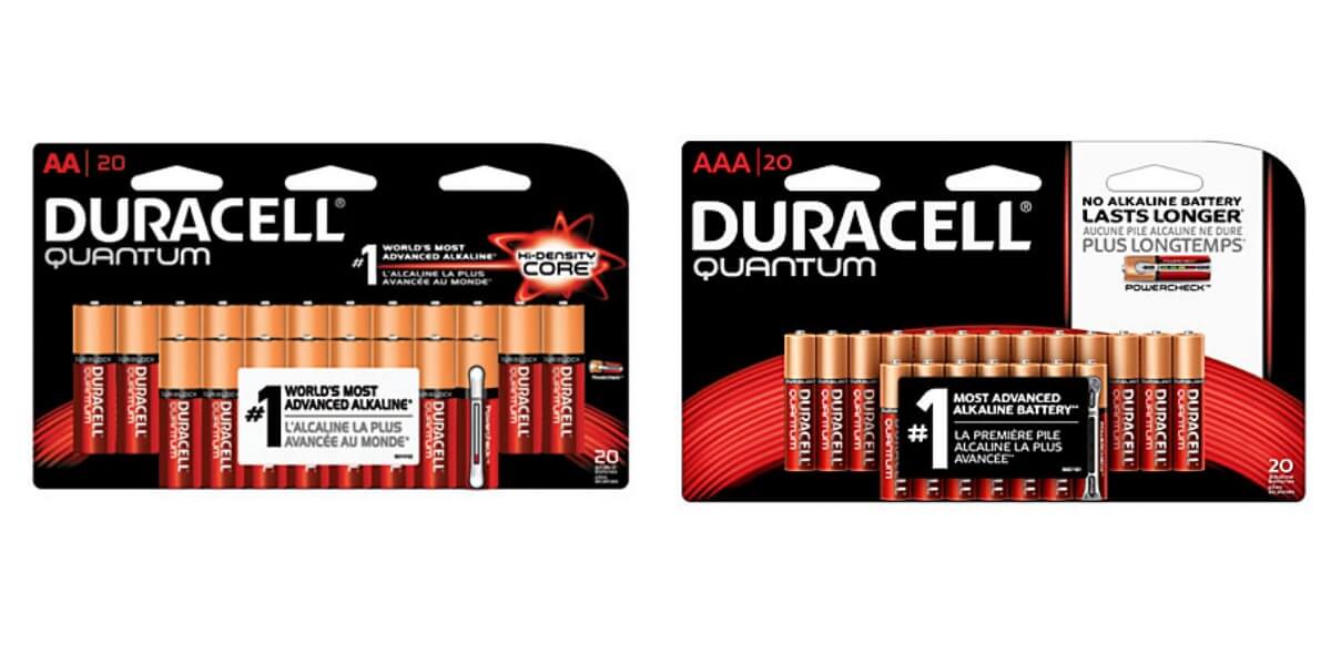 Office Depot/Max FREE Duracell Quantum AAA or AA Batteries, Pack Of 20