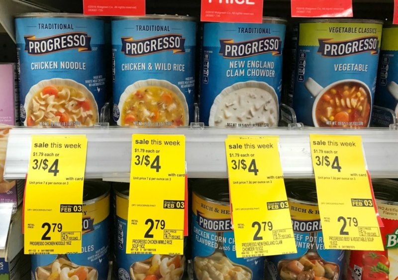 Progresso Soup Cans Just $1 at Walgreens! | Living Rich With Coupons®