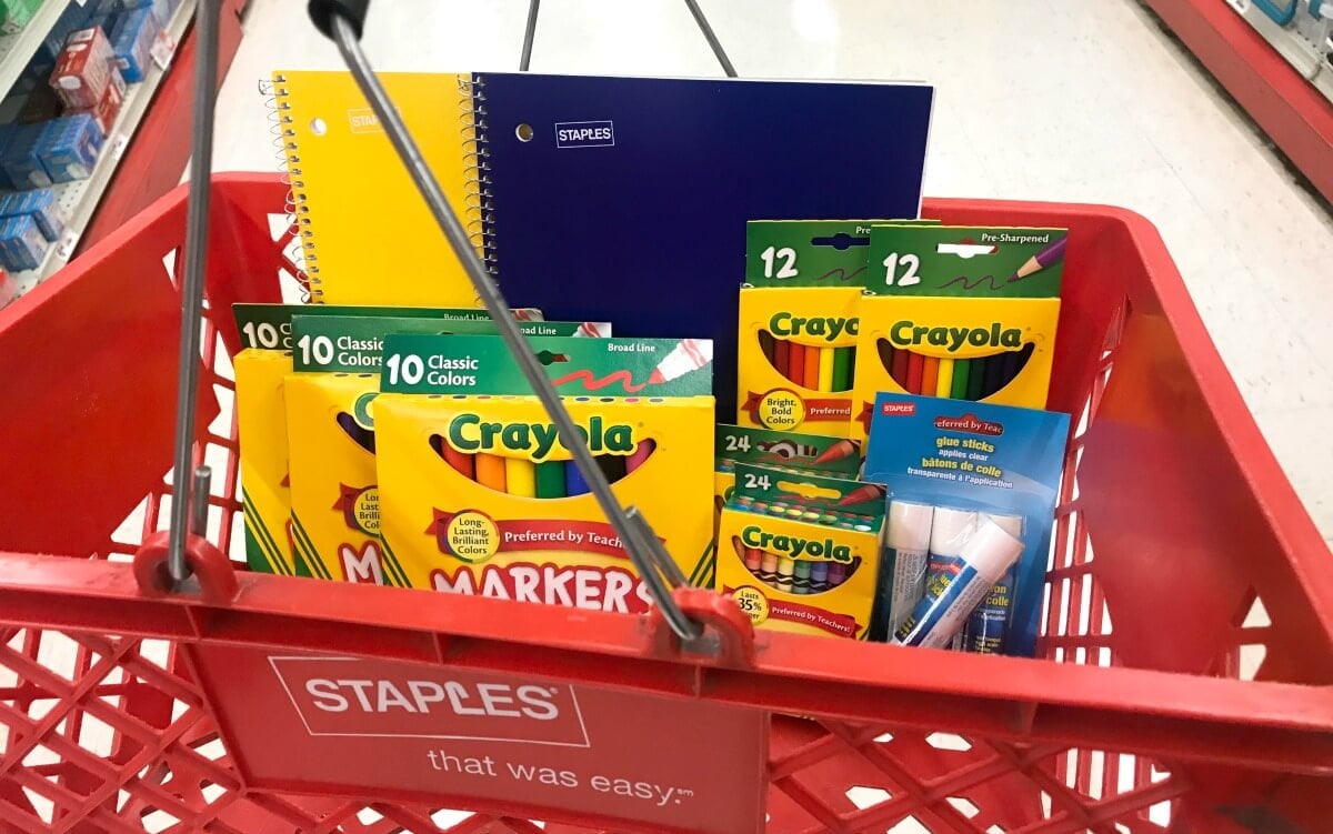 Staples Back to School Deals: $0.50 Crayola, $0.25 Notebooks & More (6/ ...