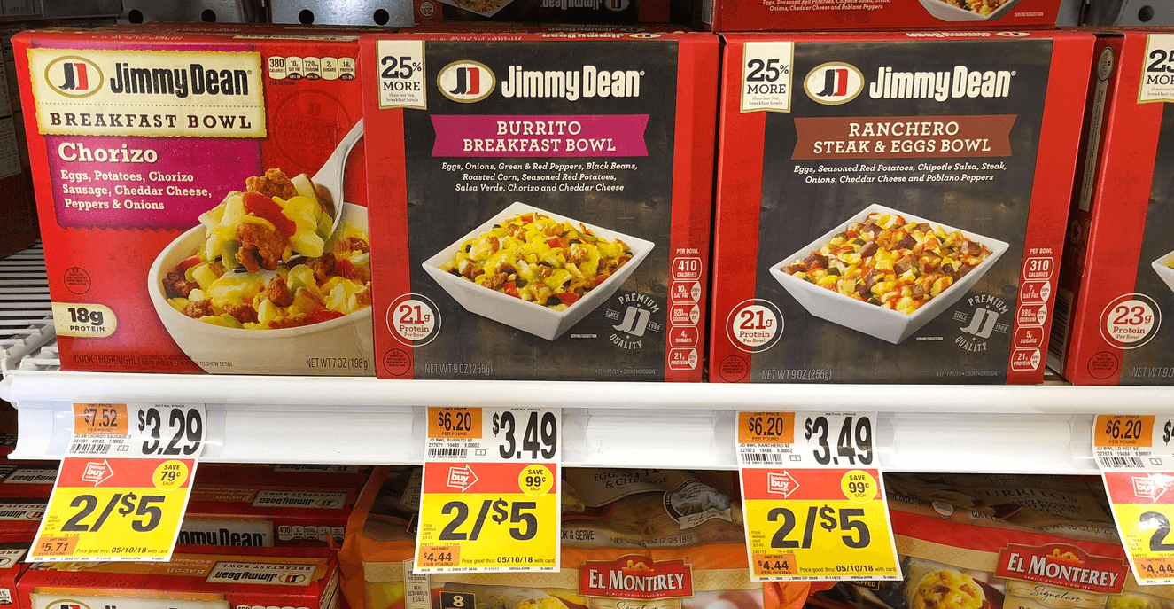 Jimmy Dean Breakfast Bowls only $1 at Stop & Shop | Living Rich With ...