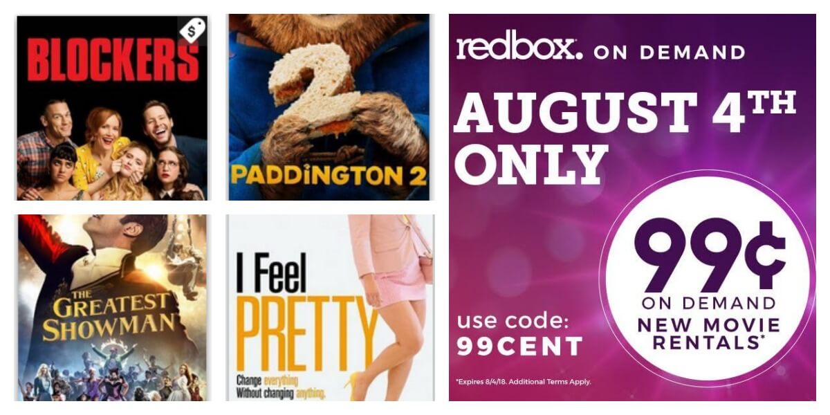 Rent a Movie on RedBox OnDemand for only 0.99 {8/4 Only} Living