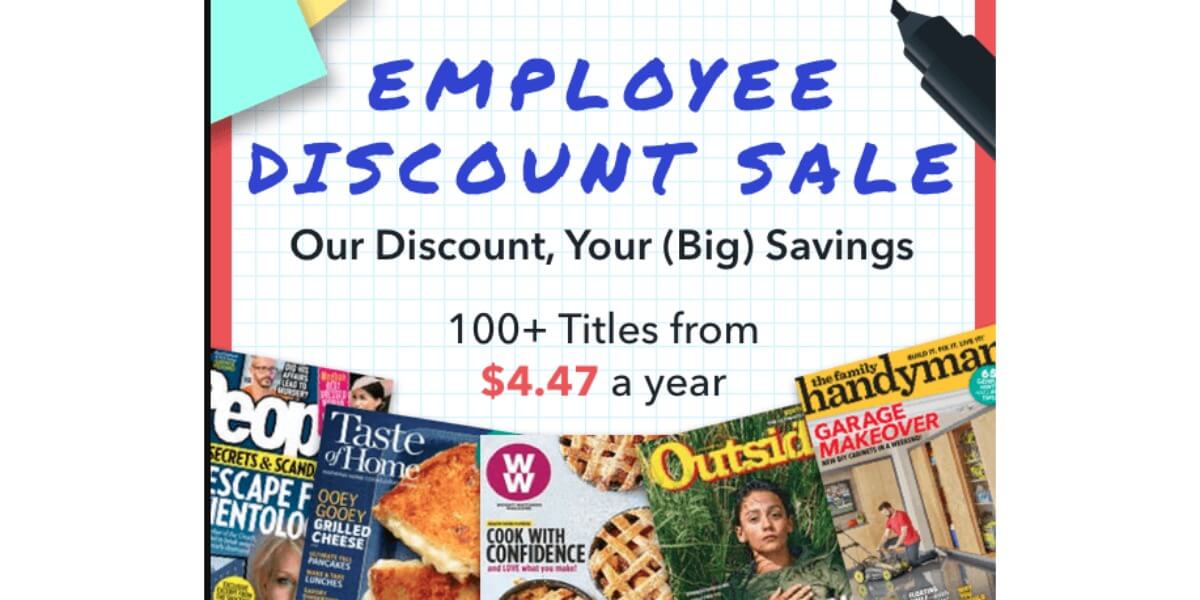 employee-discount-magazine-sale-living-rich-with-coupons