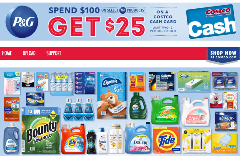 Costco Spend 100 on P&G Products; Get 25 Costco Cash Card Living