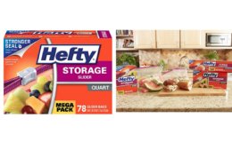 Stock Up Price! 45% Off Hefty Slider Food Storage Bags Quart Size 78 Count