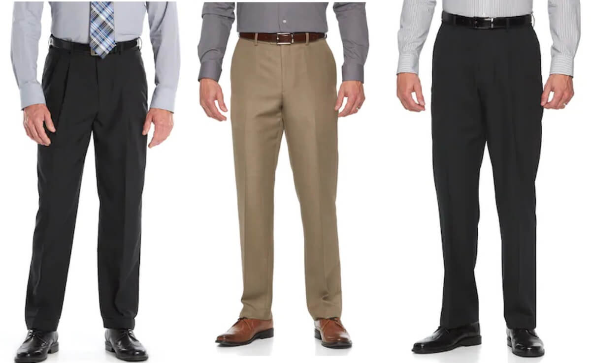 Kohl’s Cardholders: Men’s Croft & Barrow Dress Pants $10.96/Pair + Free ...