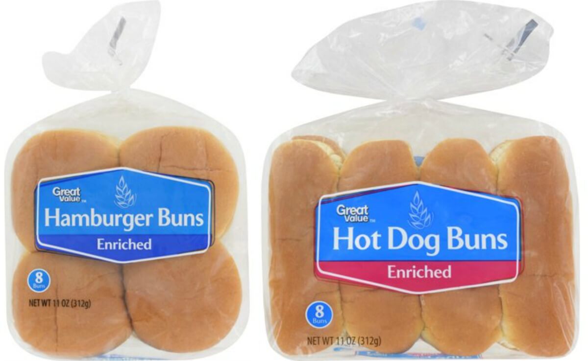 Hamburger & Hot Dog Buns Sold at Walmart, Publix & More Recalled Due to