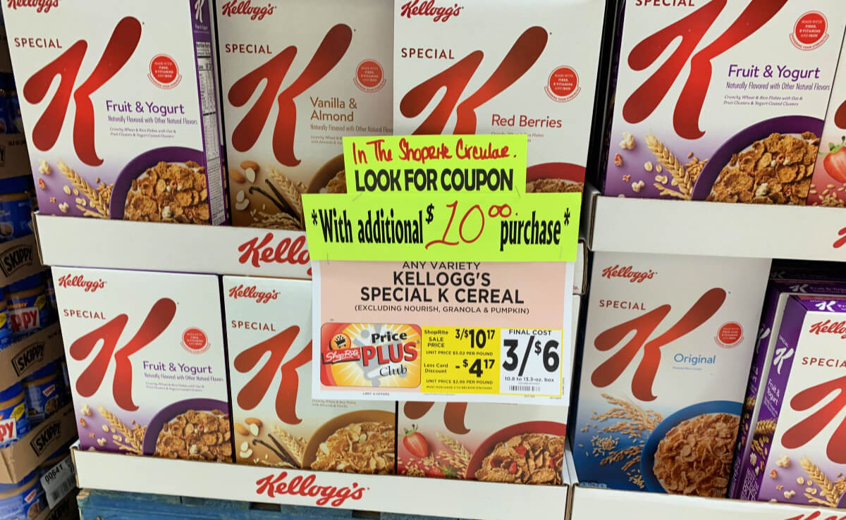 Special K Cereals as Low as $0.27 at ShopRite! Ibotta RebatesLiving